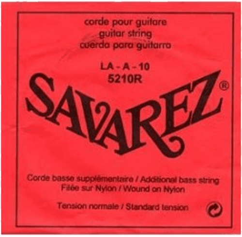 Savarez 5210R TRADITIONAL RETAIL IN 10 PIECES LA 10 RED SILVER THREADED