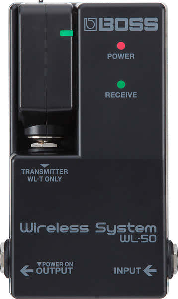Boss WL-50 WIRELESS SYSTEM VIRTUAL CABLE PEDALBOARD SYSTEM 65FT RANGE