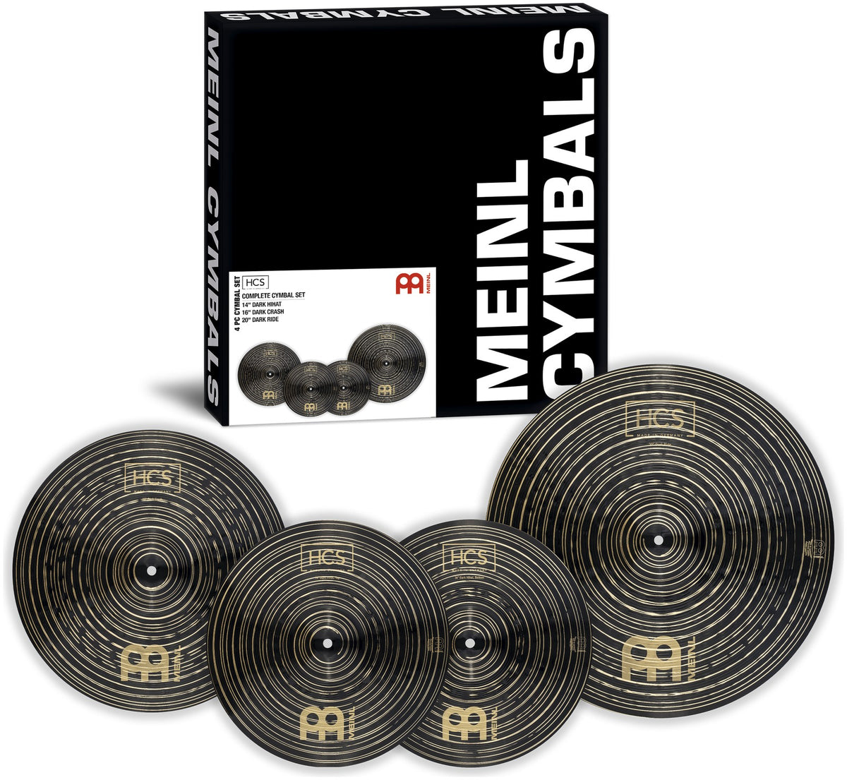 HCS Dark Complete Cymbal 3pcs Set
