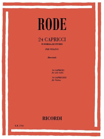 24 Capricci In Forma Di Studio