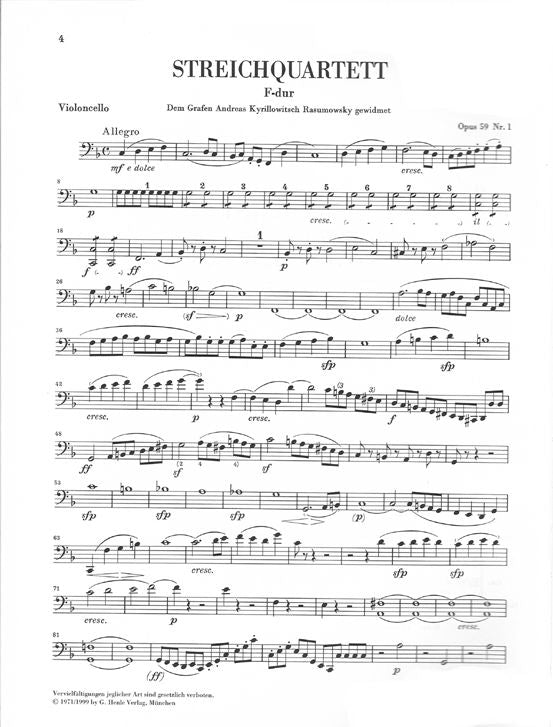 Beethoven L.V. - String Quets Op. 59 74 95