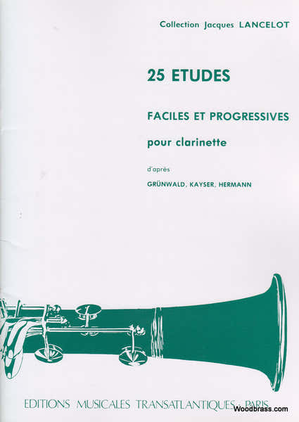 25 Etudes Faciles et Progressives - Clarinette