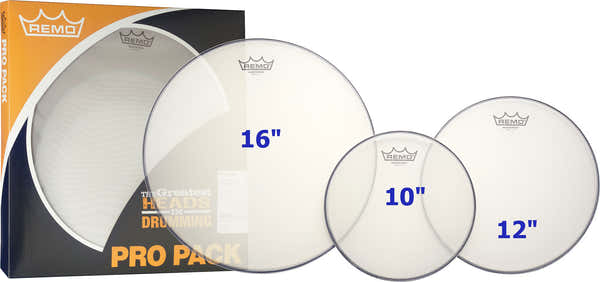 Remo PP-2262-SN - PROPACK DRUM SET MESH HEAD SILENTSTROKE 10/12/16
