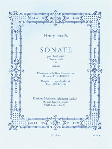 Sonate (Double Bass/Harpsichord)