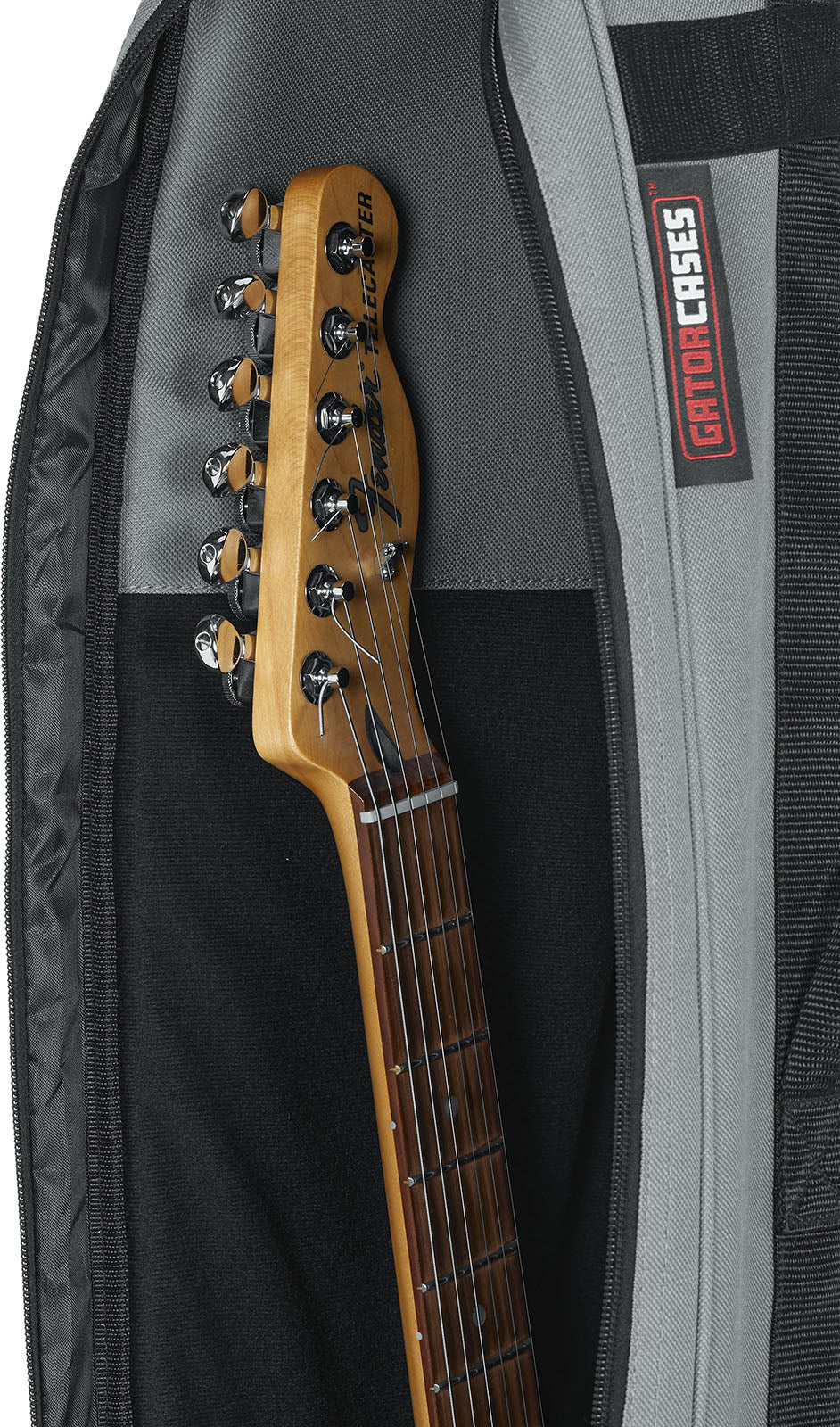 Hanging electric guitar gigbag