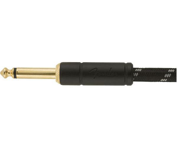 DELUXE INSTRUMENT CABLE STRAIGHT/STRAIGHT 18.6' BLACK TWEED