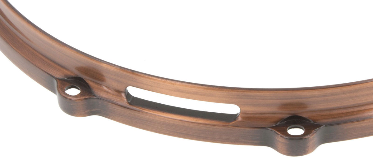 Hdc3-14-10Svbc 14" 10 Holes Snare Side 3Mm Die Cast Drum Hoop Vintage Brushed Copper