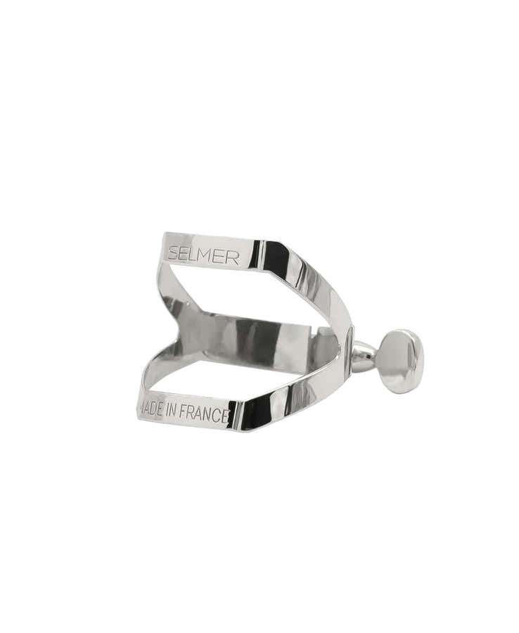 BARITONE/BASS SAXOPHONE LIGATURE SILVER-PLATED (EBONITE MOUTHPIECE)