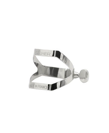 BARITONE/BASS SAXOPHONE LIGATURE SILVER-PLATED (EBONITE MOUTHPIECE)
