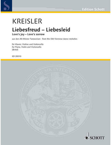 Kreisler - Liebesfreud - Liebesleid - Piano Trio