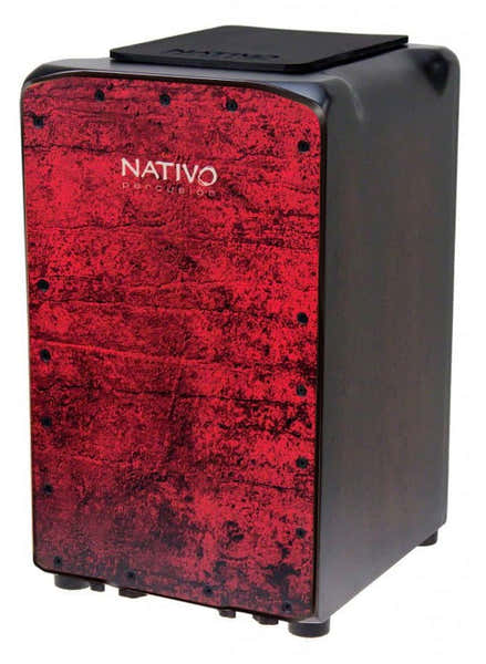 Nativo Percussion Cajon Pro plus Bass Red