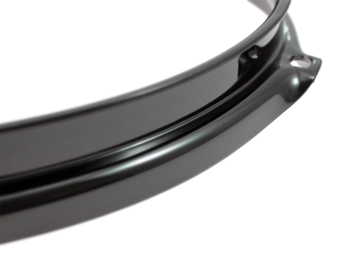 H30-14-10BK - 14" 10 HOLES BLACK 3.0MM SUPER TRIPLE FLANGE DRUM HOOP