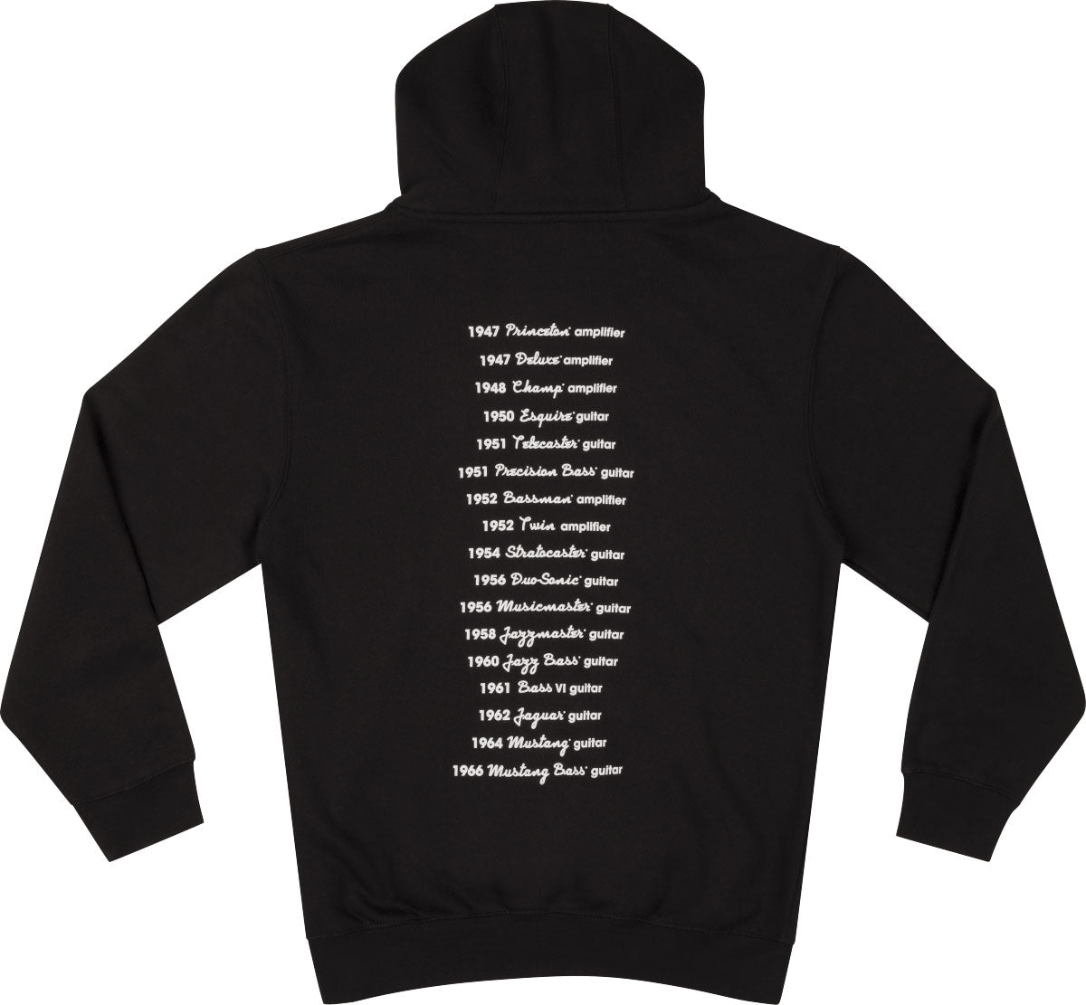 Fender Logo Date Back Hoodie Black XXL