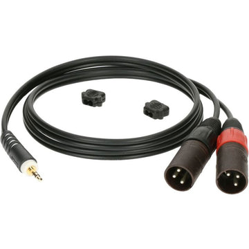 CABLE Y 2 m MINI-JACK - 2 XLR MALE