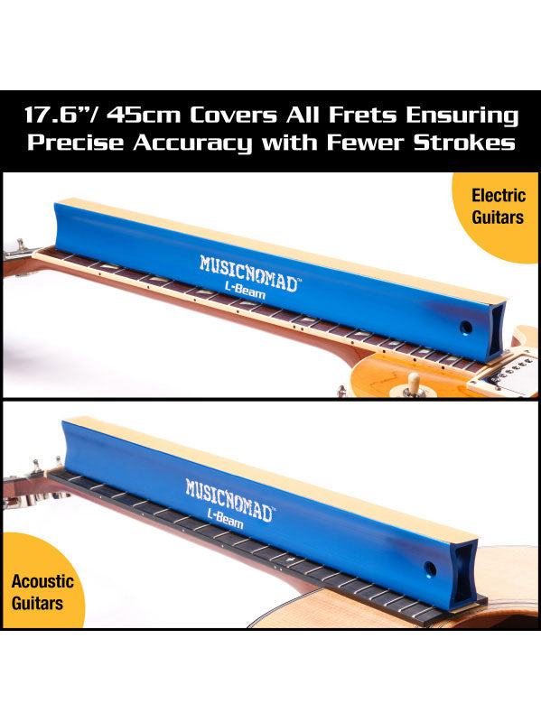 MN811 L-BEAM SANDING BAR FOR ACOUSTIC AND ELECTRIC GUITAR FRET LEVELS - 45 CM