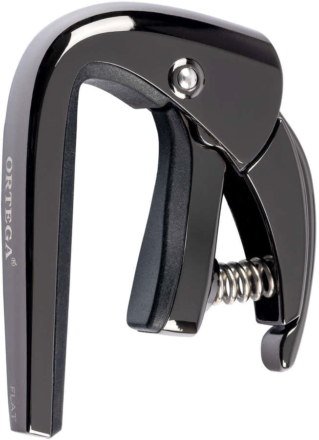 Ortega Classical Black Chrome Capo