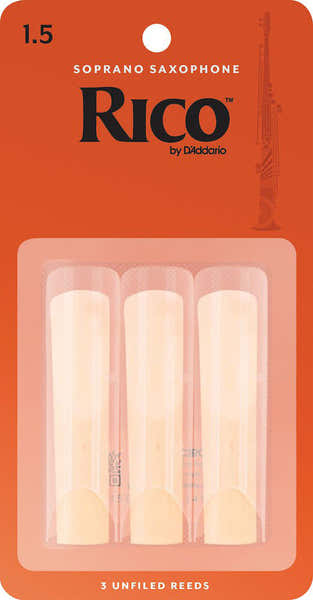 D'addario - Rico RIA0315 - RICO SOPRANO SAXOPHONE REEDS FORCE 1.5 BOX OF 3