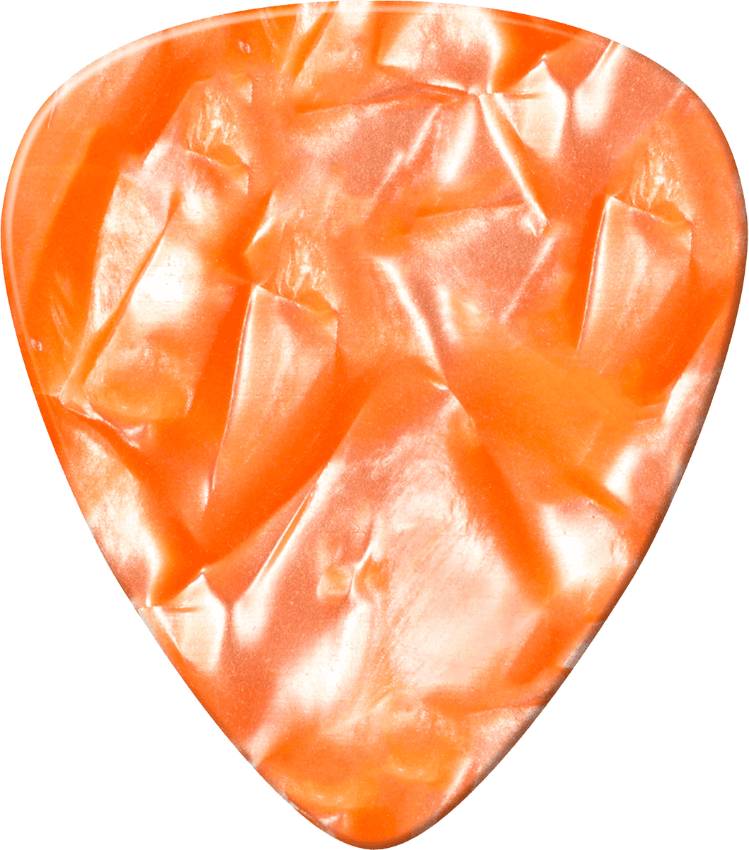 12 x Medium Genuine Celluloid Perloid Orange