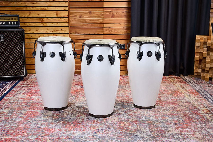 Artist Series Roberto Serrano Quinto 11"/REMO® Fiberskyn Heads - Pearl White