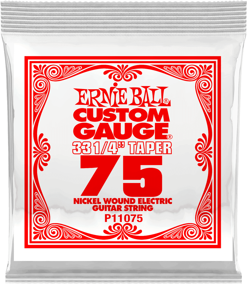 .075 LONG SCALE NICKEL WOUND ELECTRIC GUITAR STRINGS