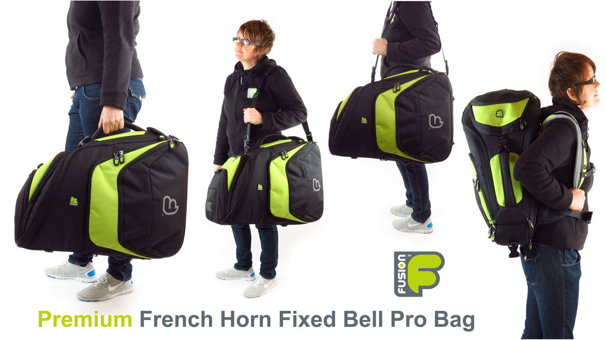 Premium Pro Black/Green Horn (Fixed Bell) Case