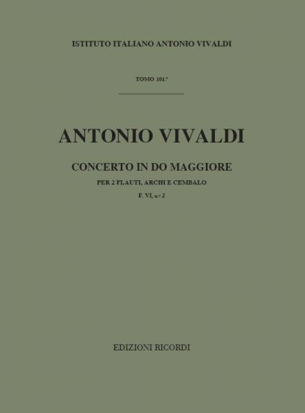 VIVALDI A. - CONCERTO IN DO RV 533 - F.VI/2 - FLUTE CORDE ET BASSE CONTINUE
