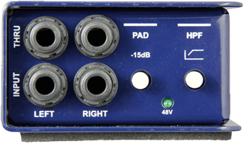 J48 CLASS A ACTIVE DI BOX STEREO