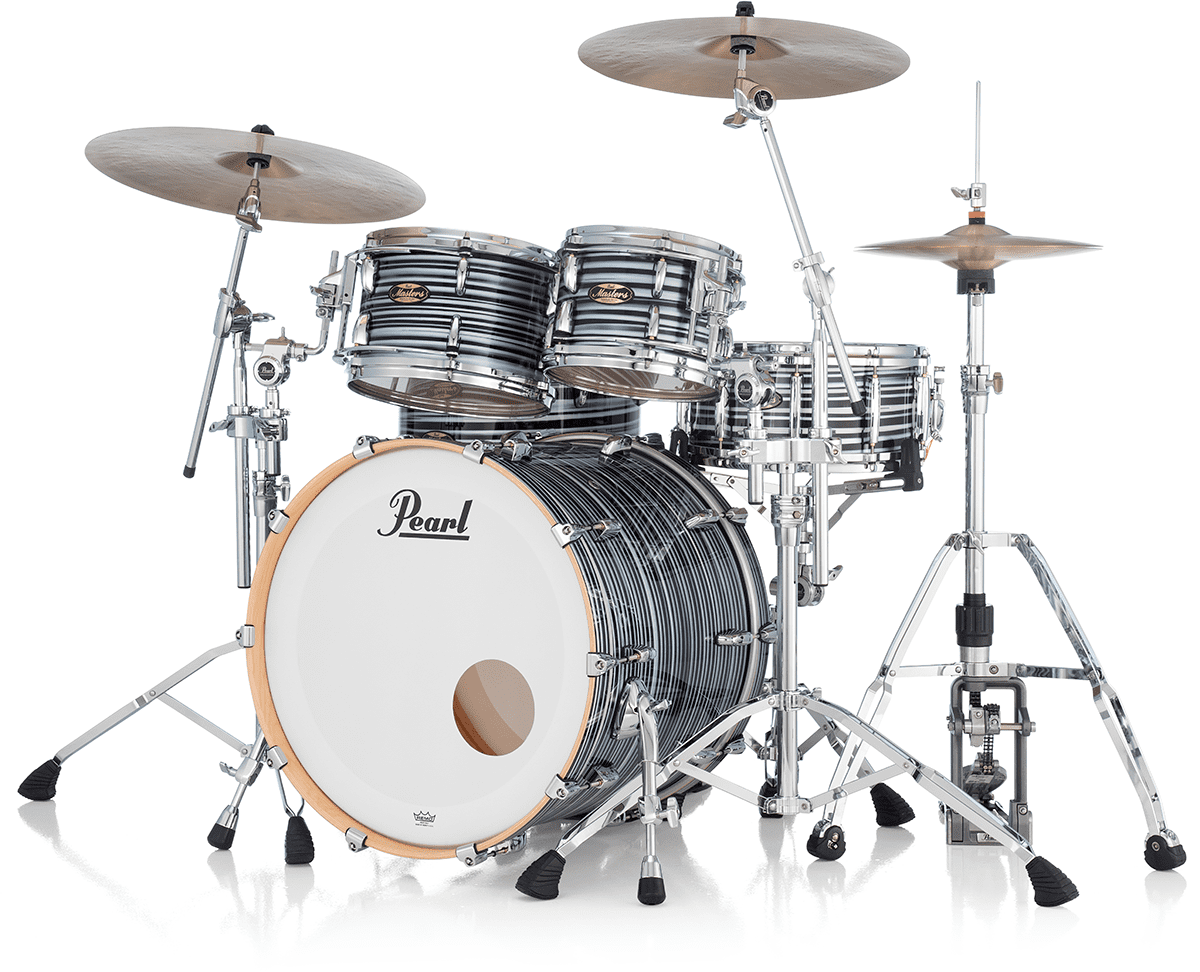 Masters Maple Gum Stage 22 GYROLOCK-l Black Oyster Swirl