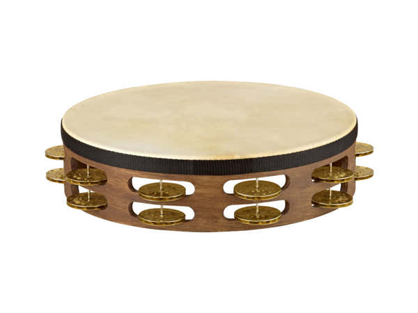 Meinl VINTAGE GOAT SKIN WOOD TAMBOURINE 2 ROWS