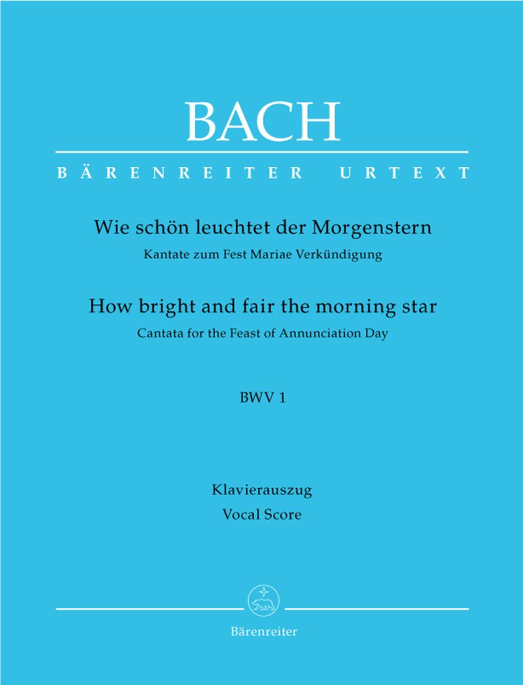 J.S. - Wie Schon Leuchtet Der Morgenstern Cate Bwv 1 - Ch Piano