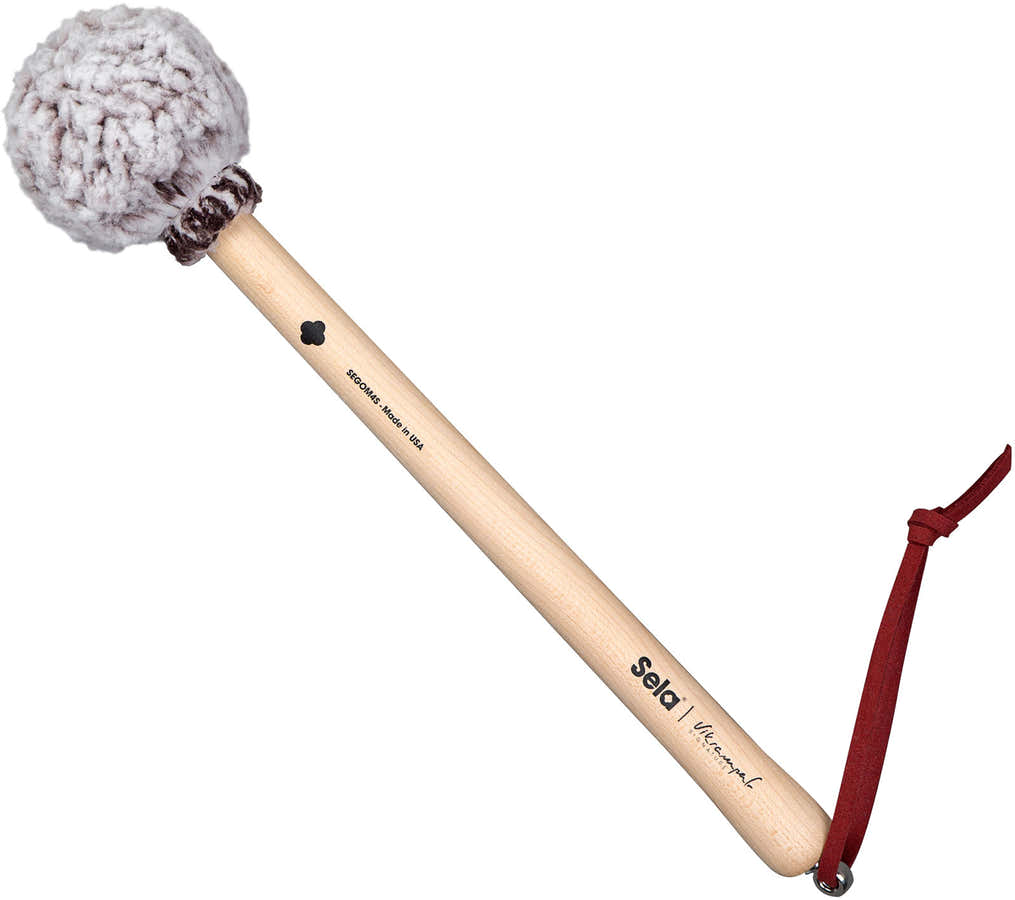 Gong Mallet Vikrampal Deep Resonance - Small, Frosted Wine