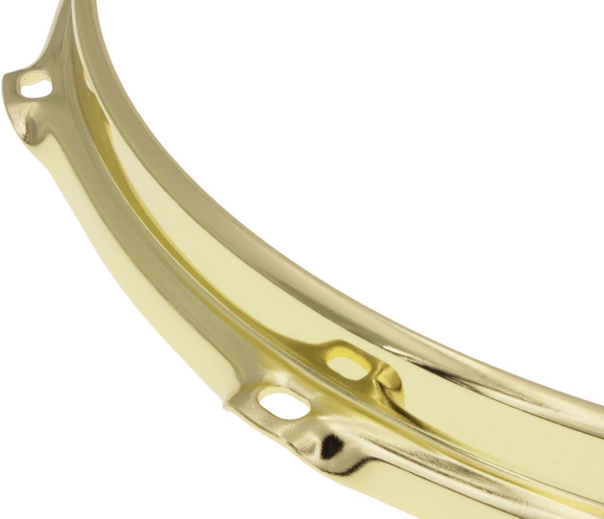 HS23-14-8BR - Hoop 14" 8 Tension Rods Gold S-Style Triple Flange 2.3mm