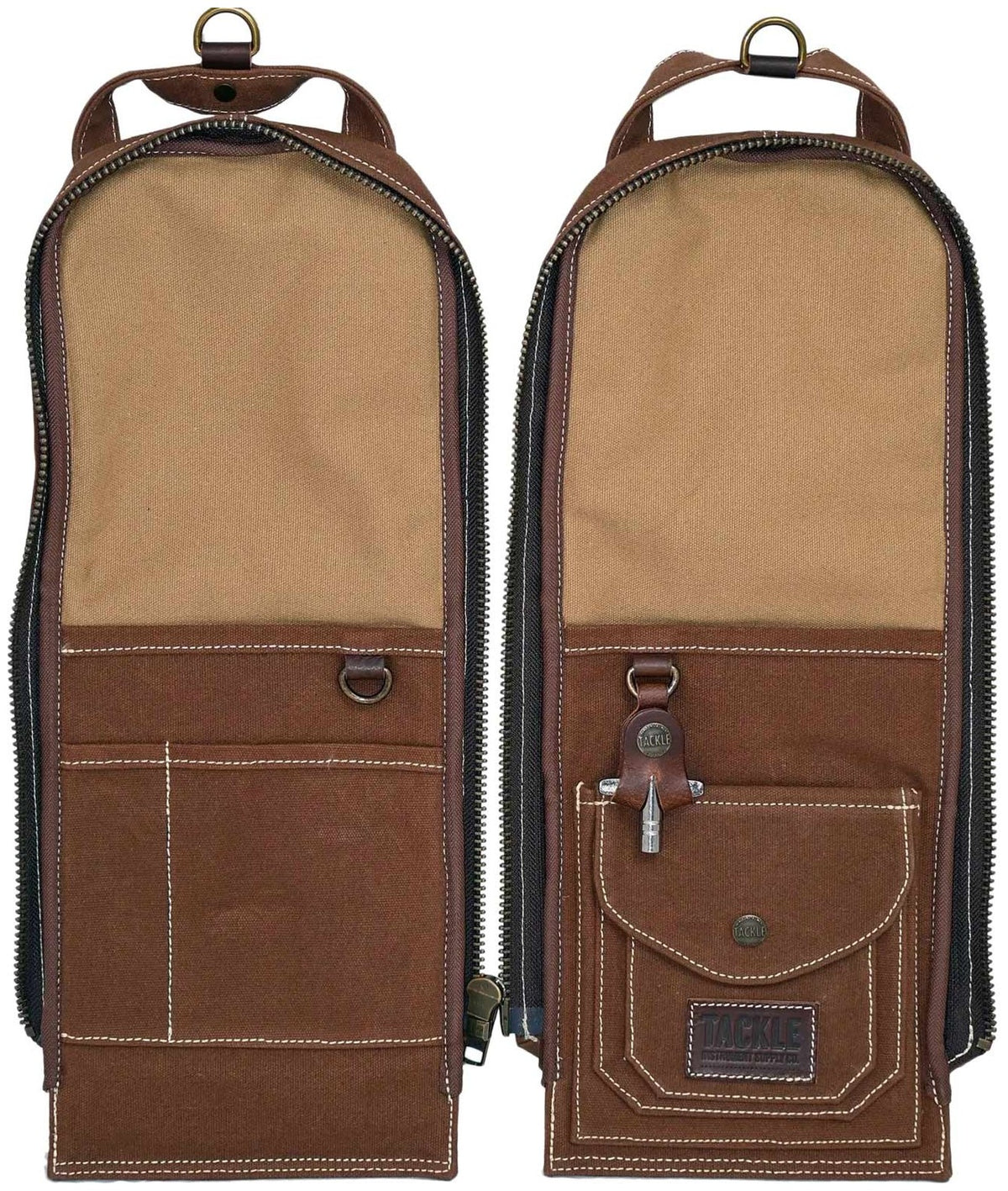 Waxed Canvas Modular Stick Case - Brown