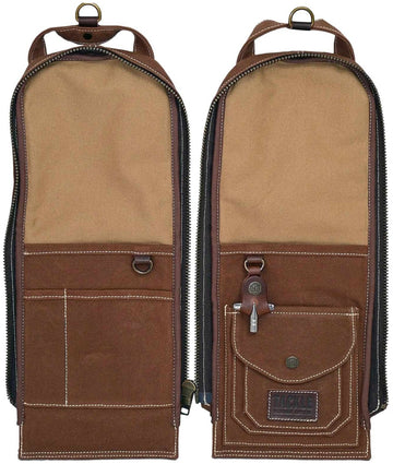 Waxed Canvas Modular Stick Case - Brown
