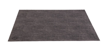 WOVEN BACK IN BLACK DRUM MAT 1.85 X 1.60M ANTI-SLIP BLACK