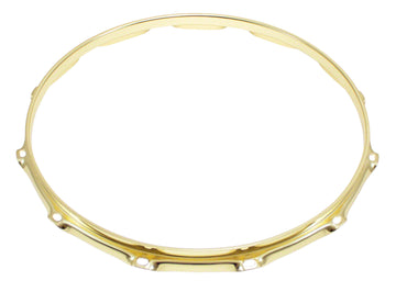 H23-14-12BR - 14" 12 HOLES BRASS 2.3MM SUPER TRIPLE FLANGE DRUM HOOP