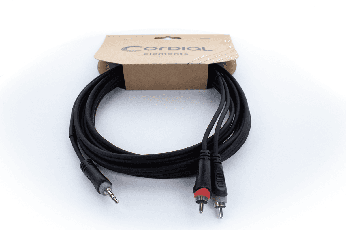 Y CABLE STEREO MINI JACK / 2 RCA 1 M