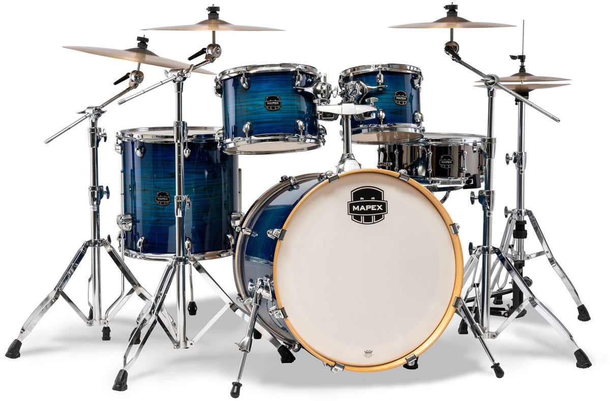 armory pop rock 5 drum shells blue wave