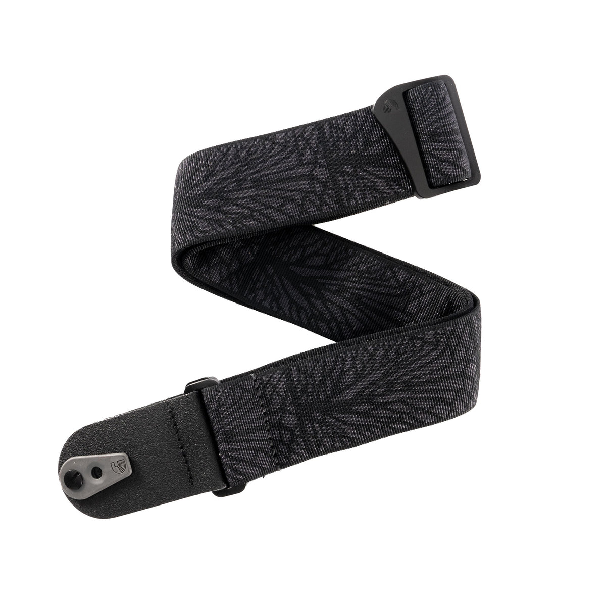Pad Lock Woven Guitar Strap Lightning Black Tubular