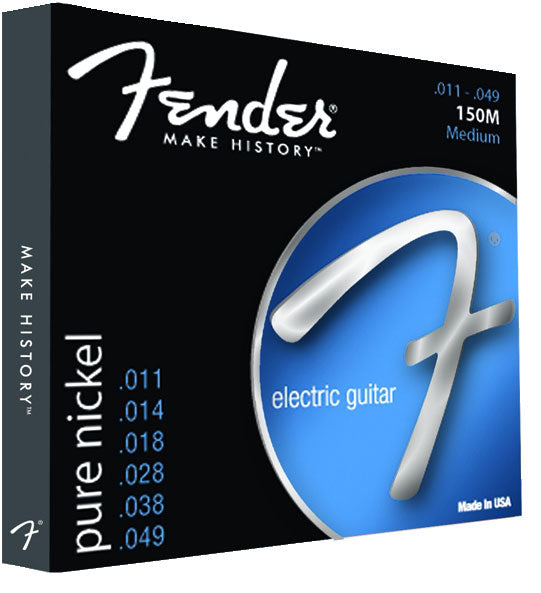 ORIGINAL 150 guitar strings, pure nickel wound, ball end, 150M .011-.049 gauges, (6)