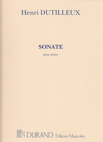 Dutilleux - Sonate Pour Piano