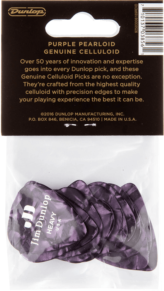 12 x Heavy Celluloid Purple Perloid