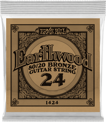 .024 EARTHWOOD 80/20 BRONZE ACOUSTIC GUITAR STRINGS