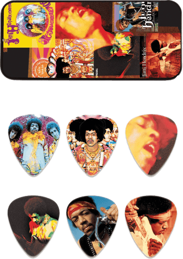 6 x Jimi Hendrix Montage Heavy Tin