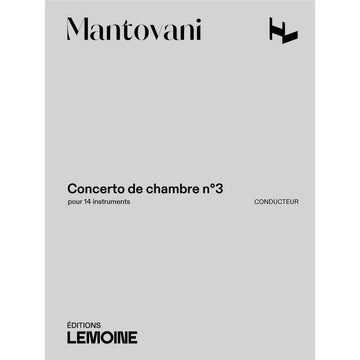 Mantovani Bruno - Concerto De Chambre N°3