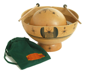MT019 - AFRICAN WATER DRUM WITH BAG AND STICKS
