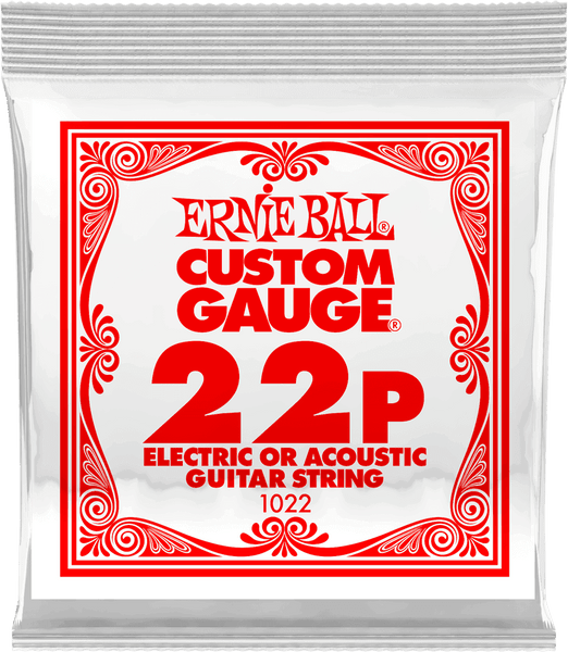 Ernie Ball .022 PLAIN STEEL ELECTRIC OR ACOUSTIC GUITAR STINGS