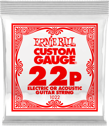 .022 PLAIN STEEL ELECTRIC OR ACOUSTIC GUITAR STINGS