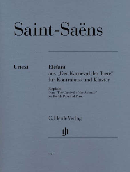 SAINT-saens C. - "elephant" From "the Carnival Of The Animals" For Double Bass And Piano