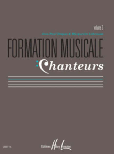 Lemoine Labrousse/despax - Formation Mus. Chanteurs Vol.3